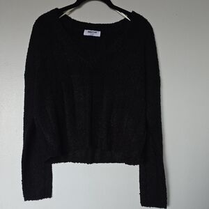 Double Zero Black V-Neck Sweater